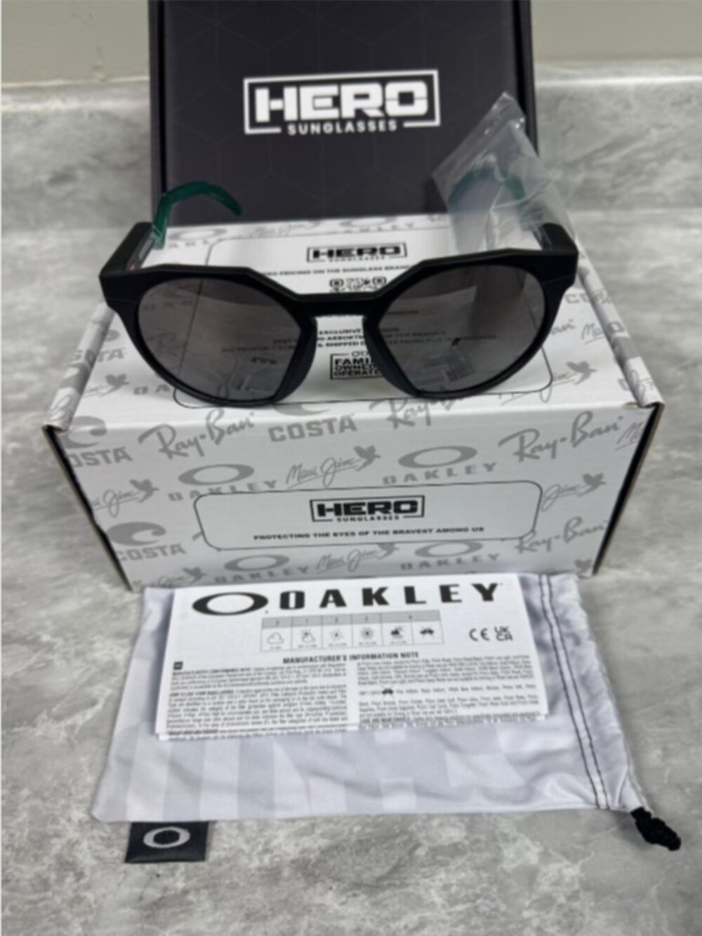 OAKLEY | NEW | HSTN | 9242 - 10 | 52 | MATTE BLACK INK | PRIZM BLACK